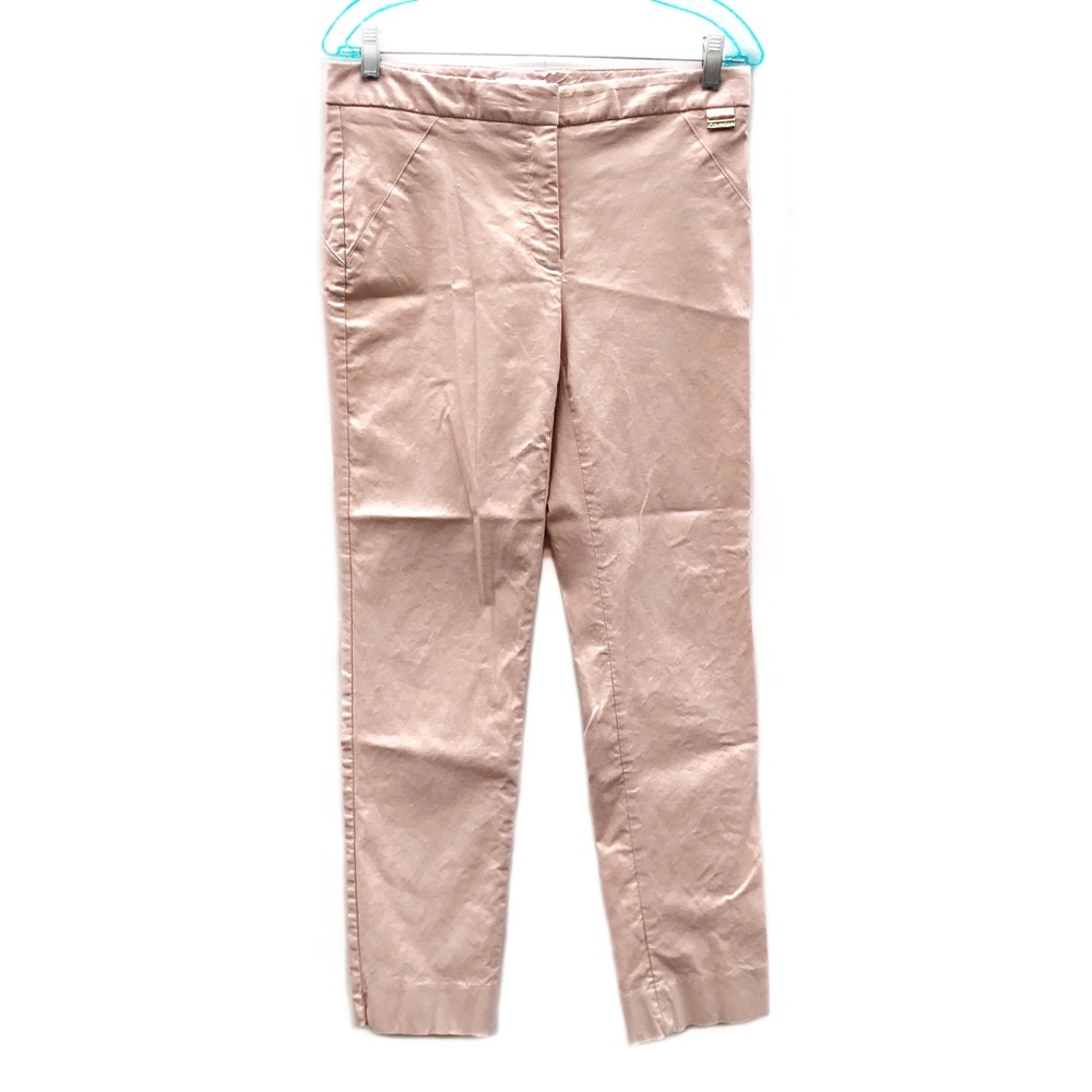 Calvin Klein Pink Skinny Stretch Chinos Business Casual Straight Leg Pants EUC 8